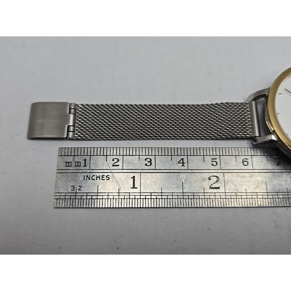 Skagen Hagen SKW2661 Womens 34mm Gold Silver Tone Mesh Quartz Watch New Battery - Picture 9 of 10